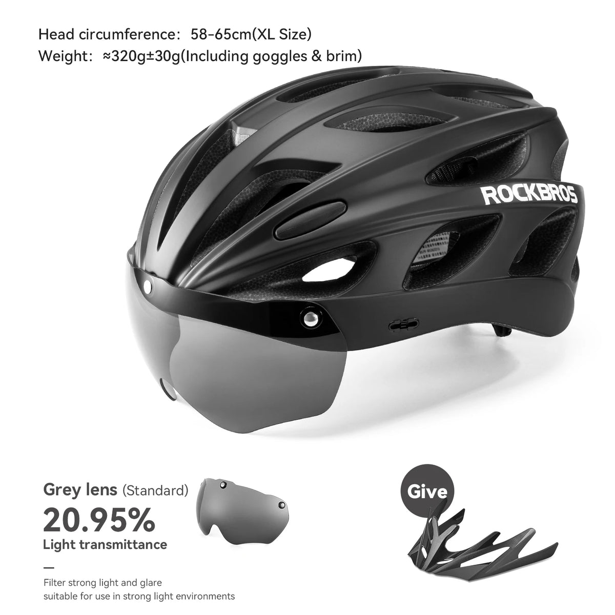Rockbros Lightweight Cycling Helmet For MTB And Road Bikes