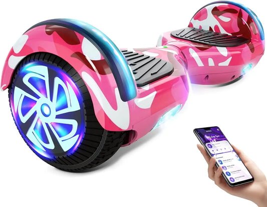 Bluetooth Electric Scooter With Dual Motor And LED Lights
