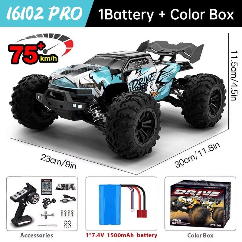 WLtoys 4WD RC Car 2.4G Remote Control Monster Truck