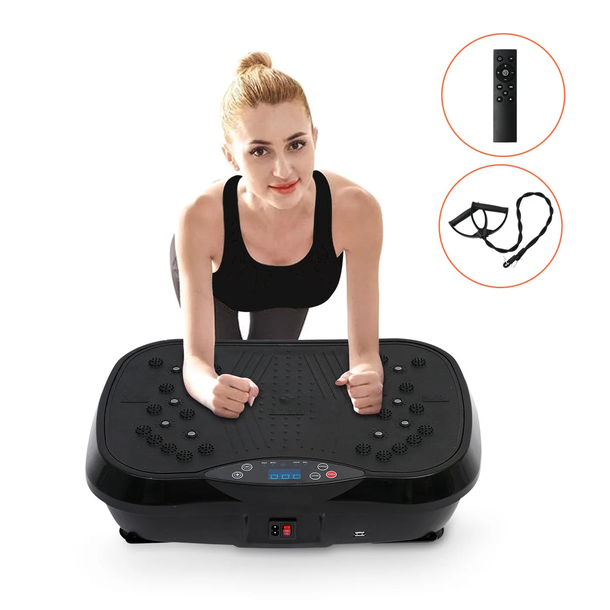 Portable Vibration Plate Exercise Machine For Home Fitness Workouts