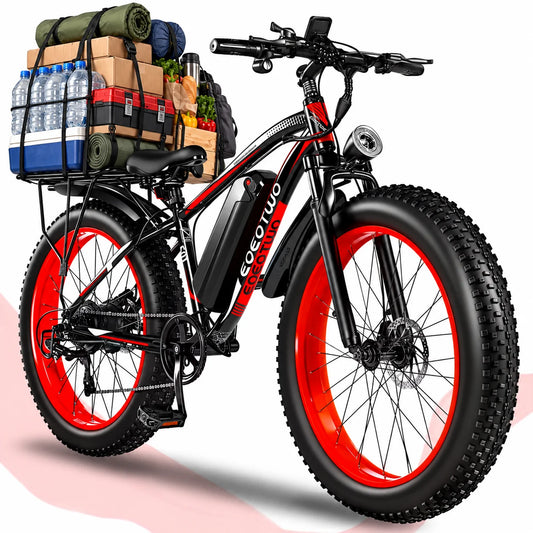 EOEOTWO 48V Fat Tire Electric Bike With Removable Battery