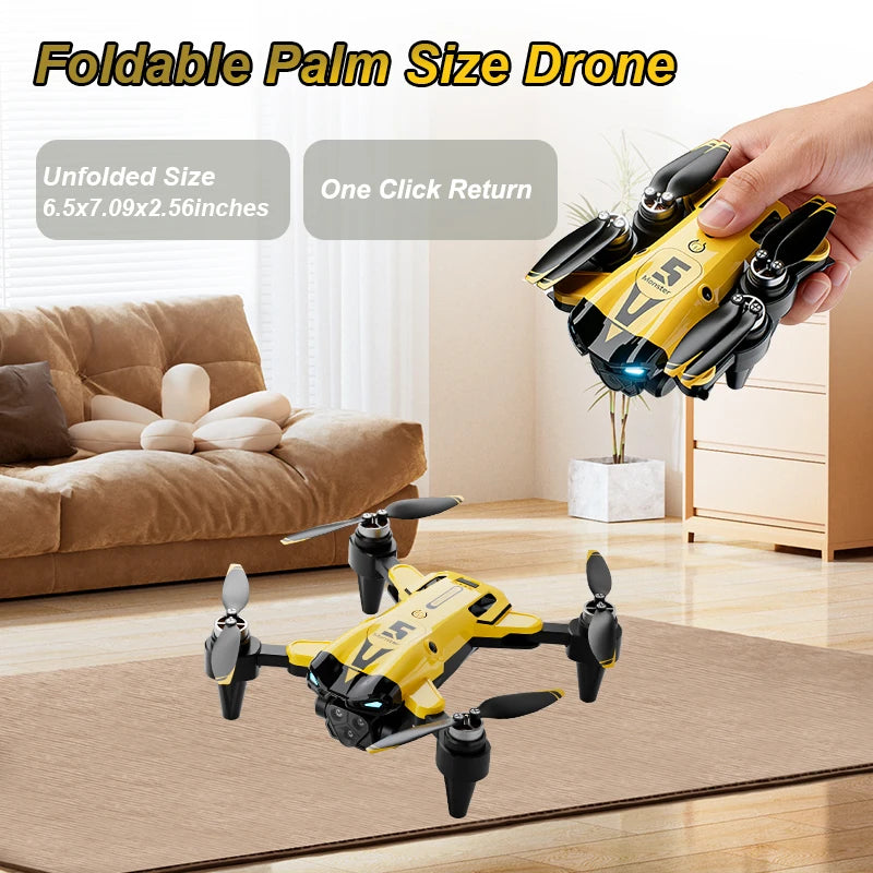 ZNLYRION Mini Brushless Drone M5 8K Foldable Obstacle Avoidance FPV