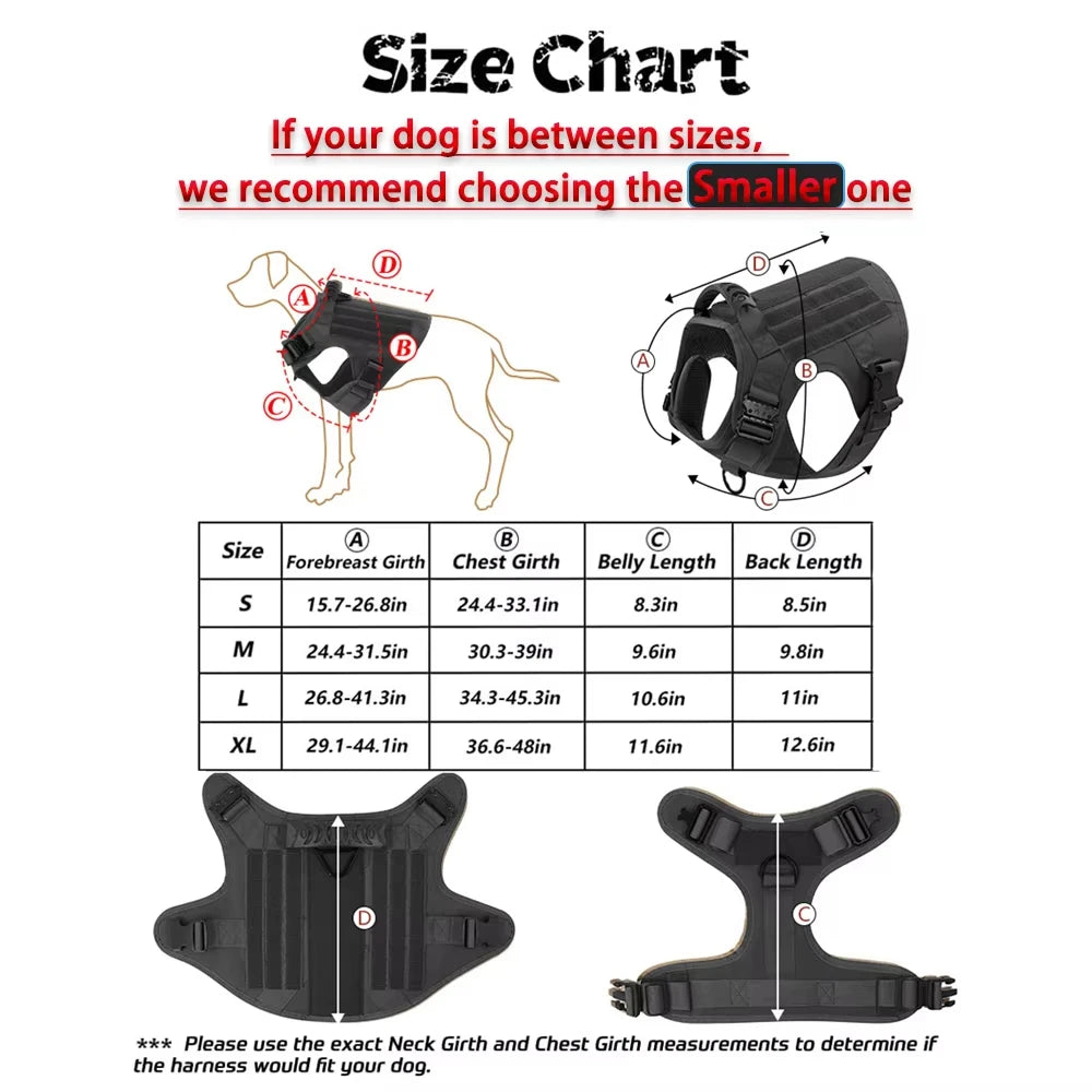 Petravel Tactical Vest Harness With Quick Release Buckle