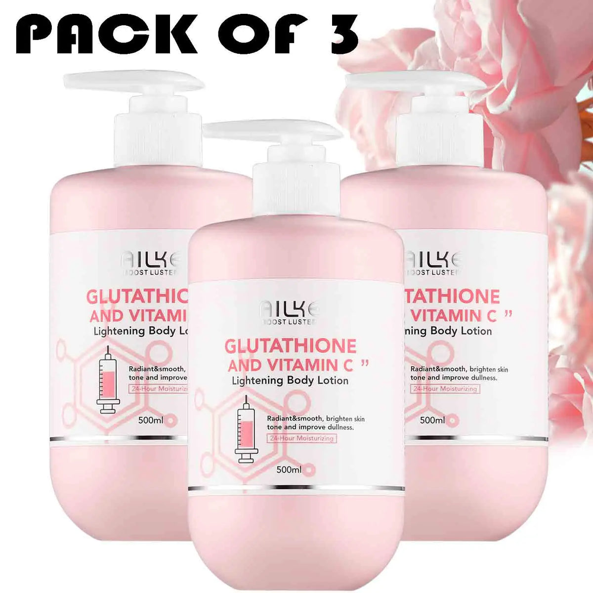 AILKE Whitening Facial Body Lotion With Vitamin C For Dark Spots