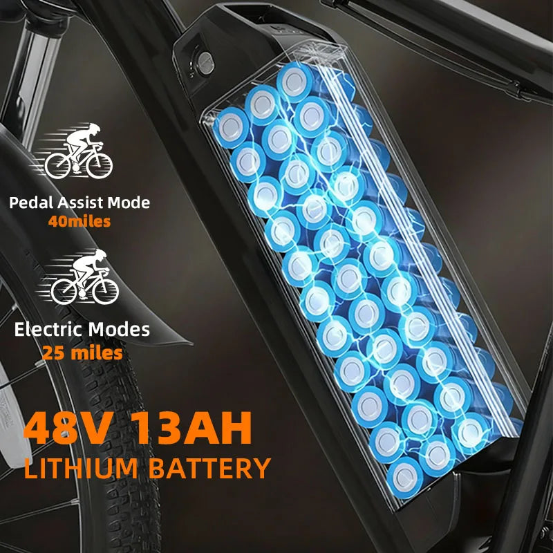 Uplee 48V 500W Electric Commuter Bike With Dual Brakes