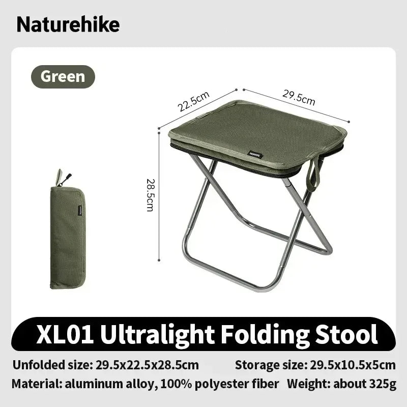 Naturehike Foldable Backpack Stool Lightweight Portable Outdoor Seat