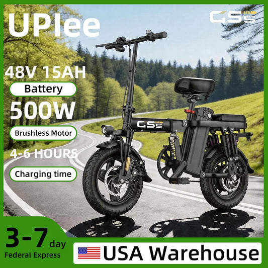 UPlee GS5 Electric Bike Featuring Shock Absorbers And Removable Battery