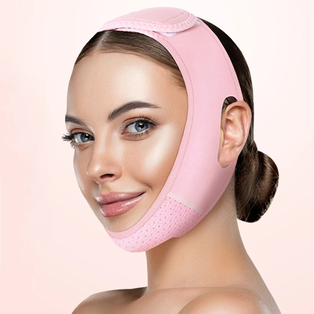 Comfortable V Shaped Facial Support Strap For Skin Care
