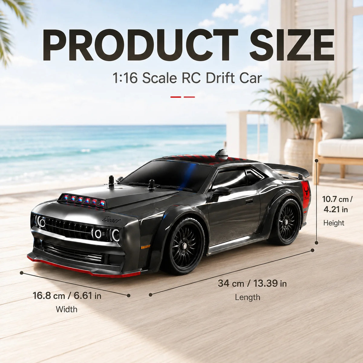 ZNLYRION Brushless 4WD Remote Control Drift Racing Car With Lights