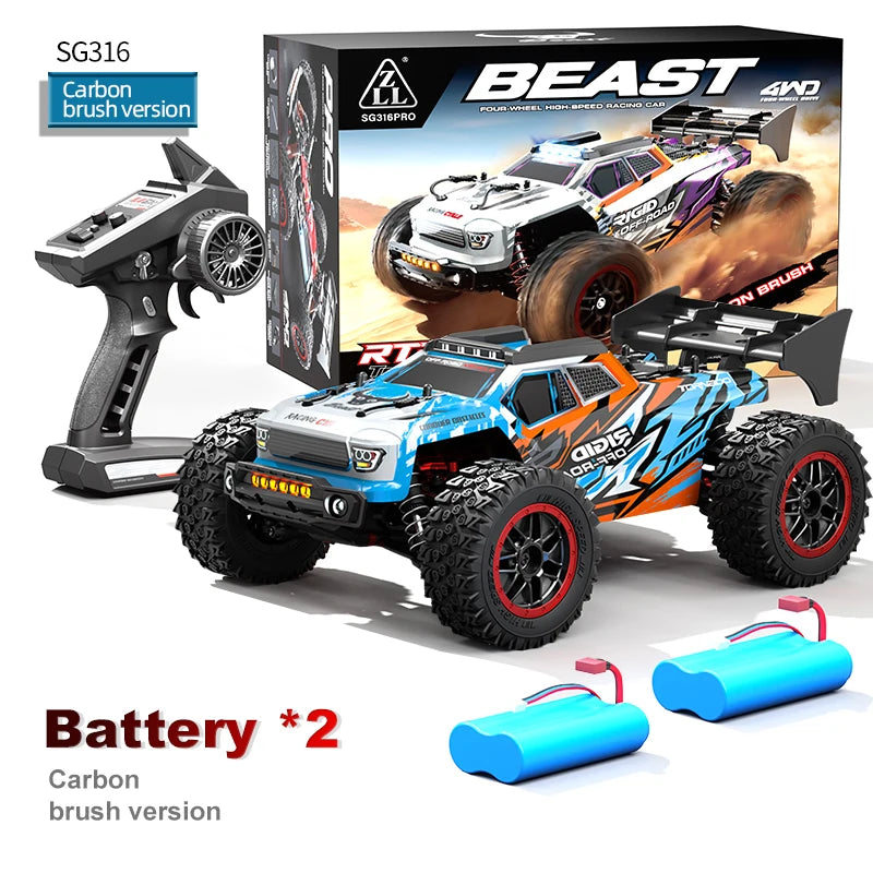 Znlyrion High Speed Brushless RC Truck With LED Headlights