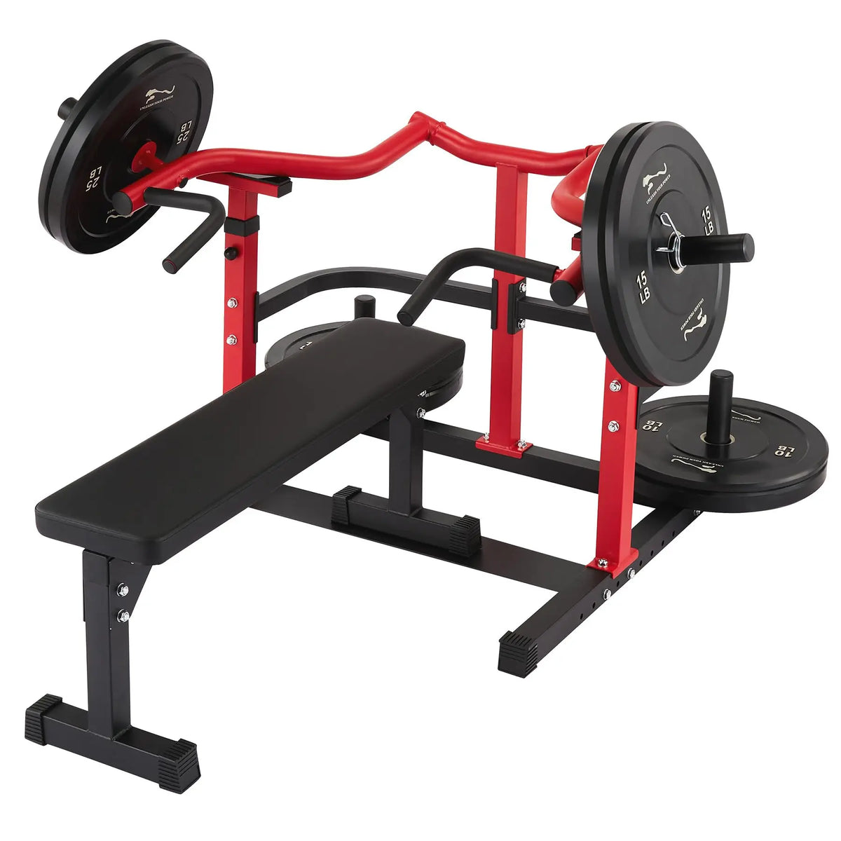 Adjustable Chest Press Machine With Converging Arms For Home Gym