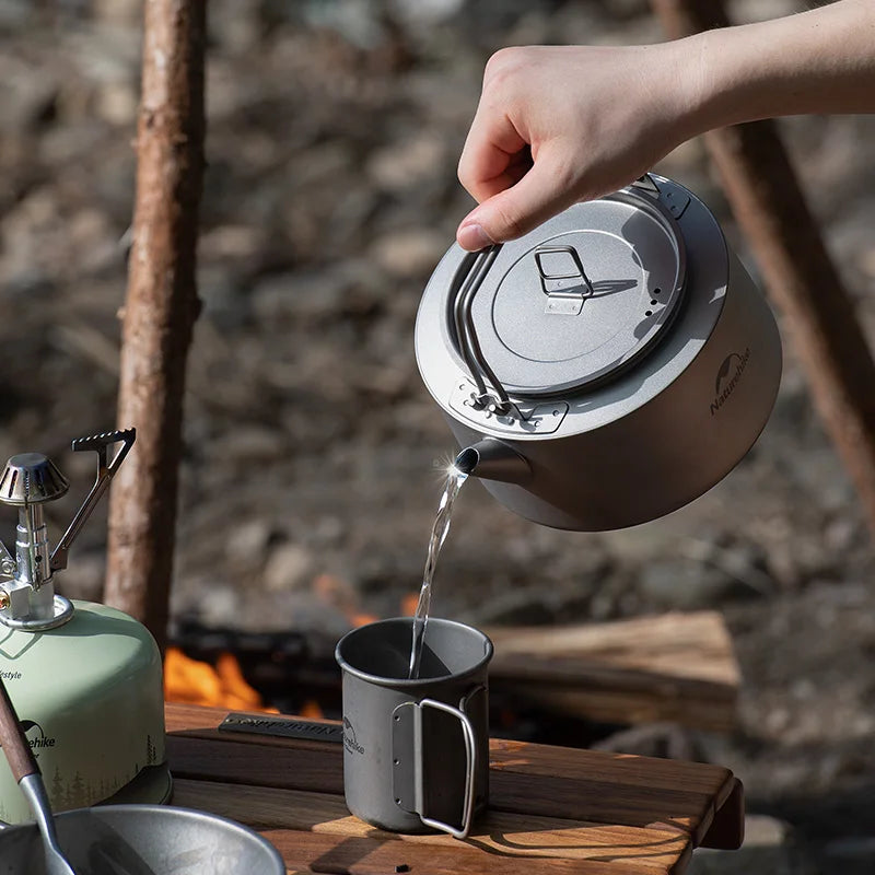 Naturehike Ultralight Titanium Camping Kettle For Outdoor Travel