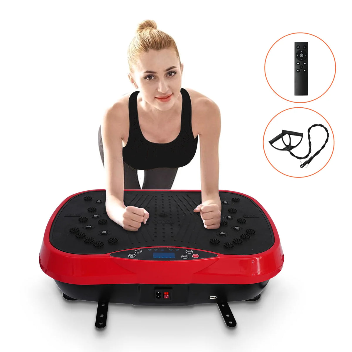 Portable Vibration Plate Exercise Machine For Home Fitness Workouts