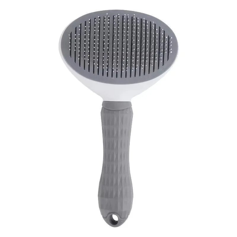 One Button Self Cleaning Slicker Brush Hair Remover For Pets