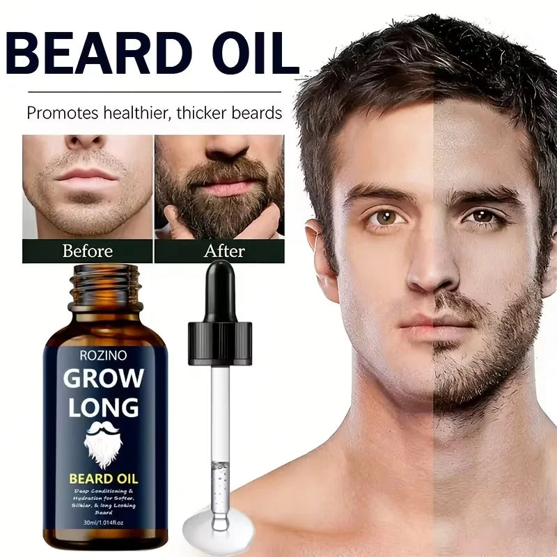 Rozino Moisturizing Beard Oil Infused With Jojoba And Glycerin