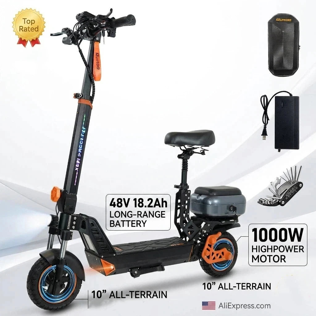 BIkydom 1000W Motor Foldable Electric Scooter For Adults
