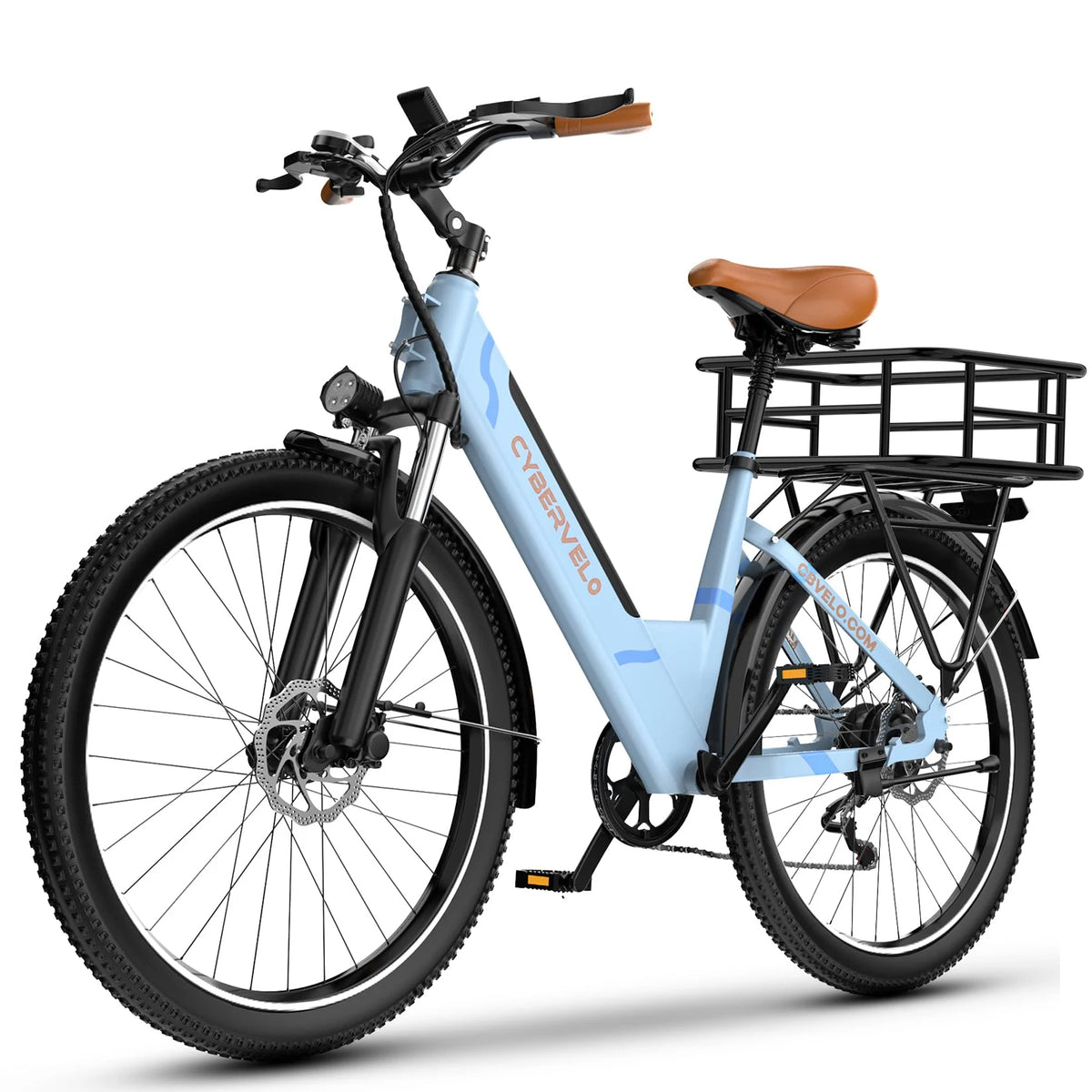 Cybervelo Urban Commute Electric Bicycle With Detachable Battery