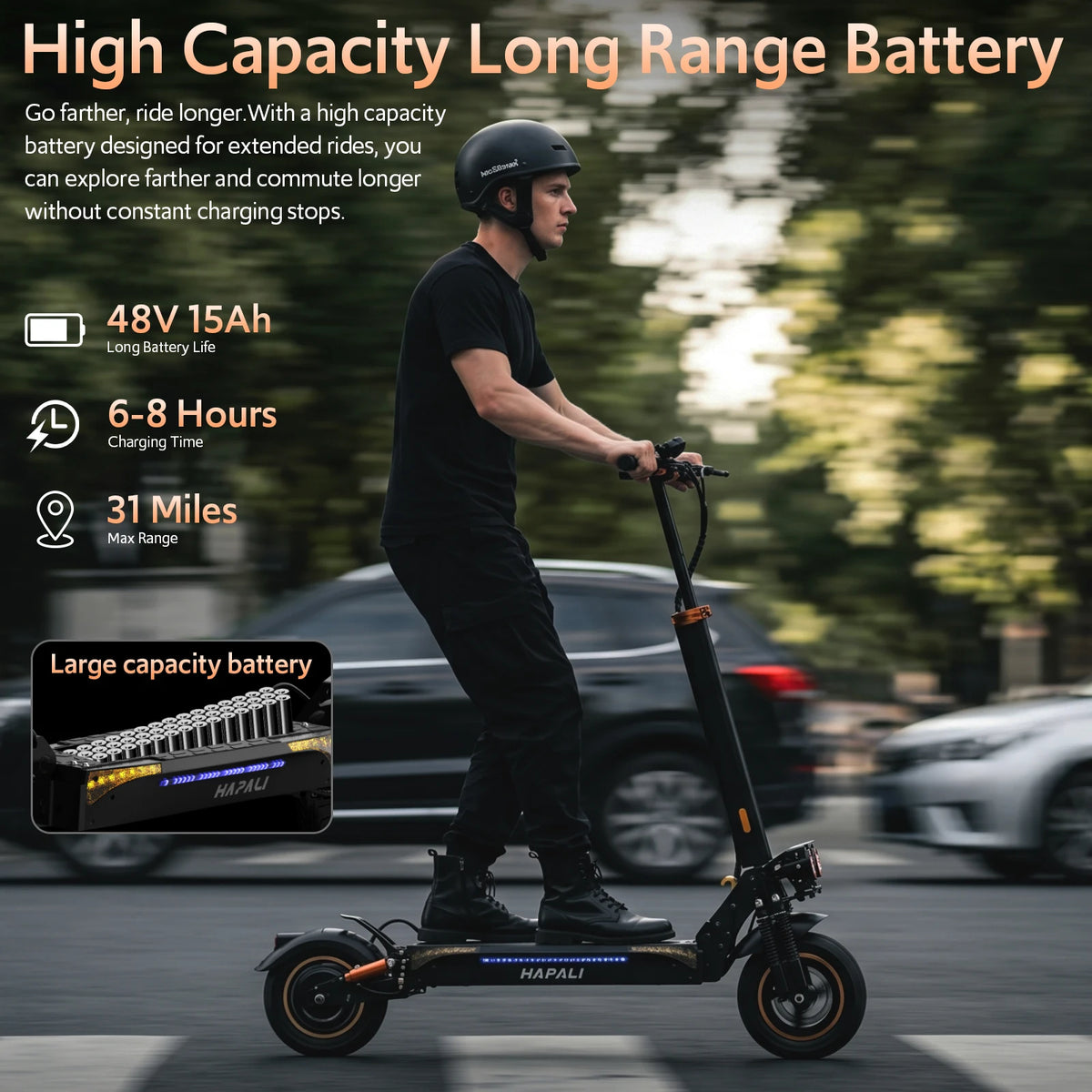 Osboo Off Road Electric Scooter With 1200W Motor And Brakes