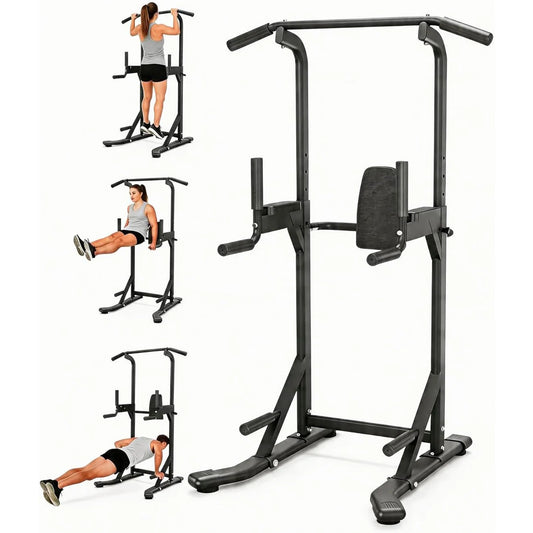 Hmiss Adjustable Power Tower With Dip Station For Home