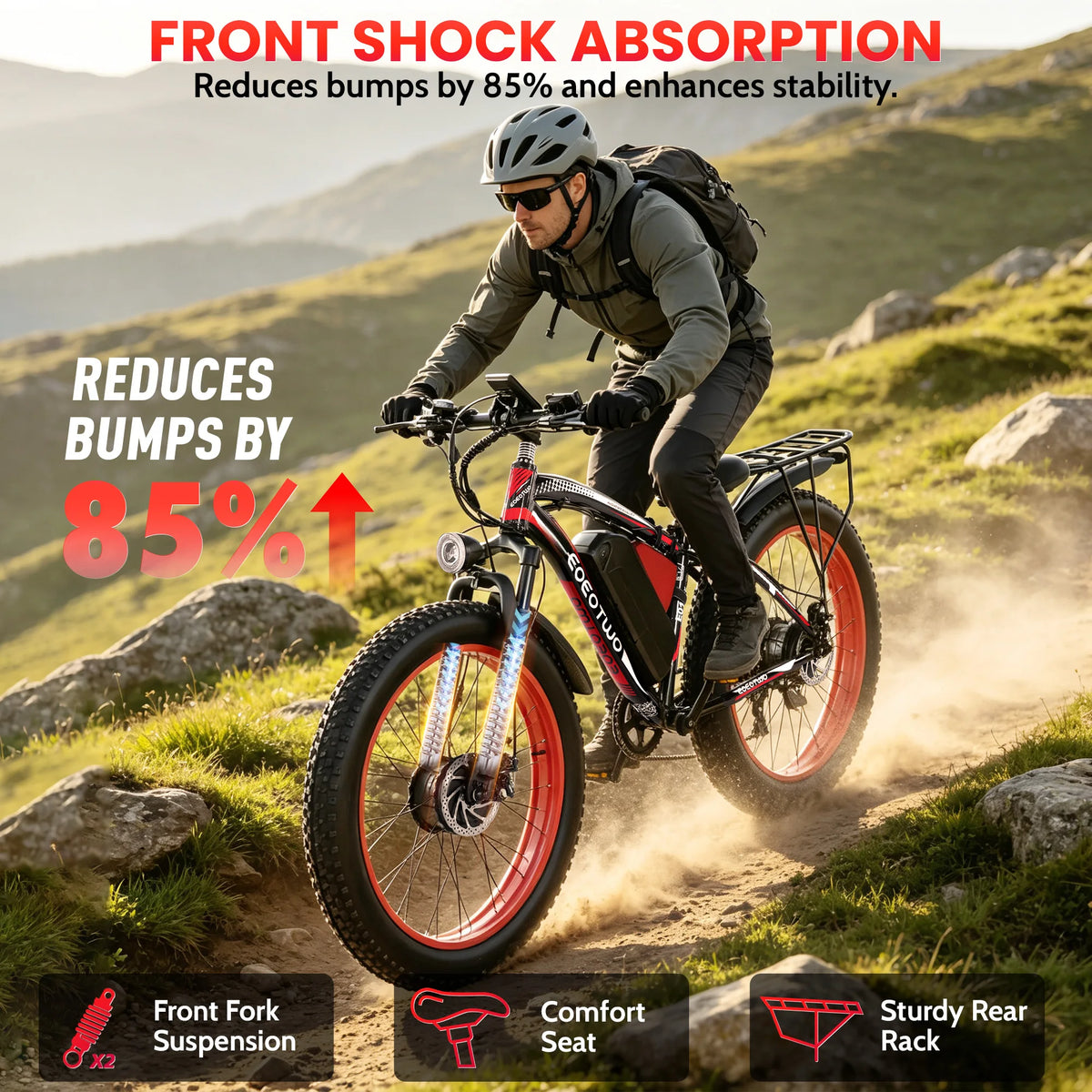 EOEOTWO High Performance Fat Tire Electric Bike For Adults