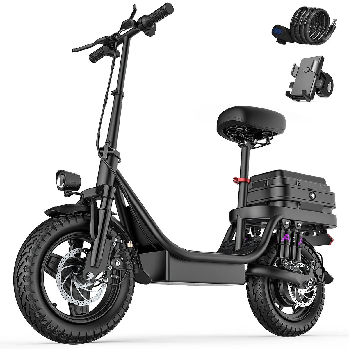 UPlee GQ8 500W Electric Bike Folding Fat Tire Adult Ebike