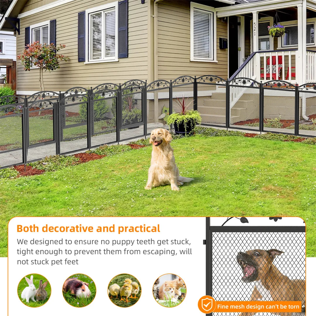 Bingopaw 8 Panel Metal Dog Playpen For Indoor Whelping Kennel