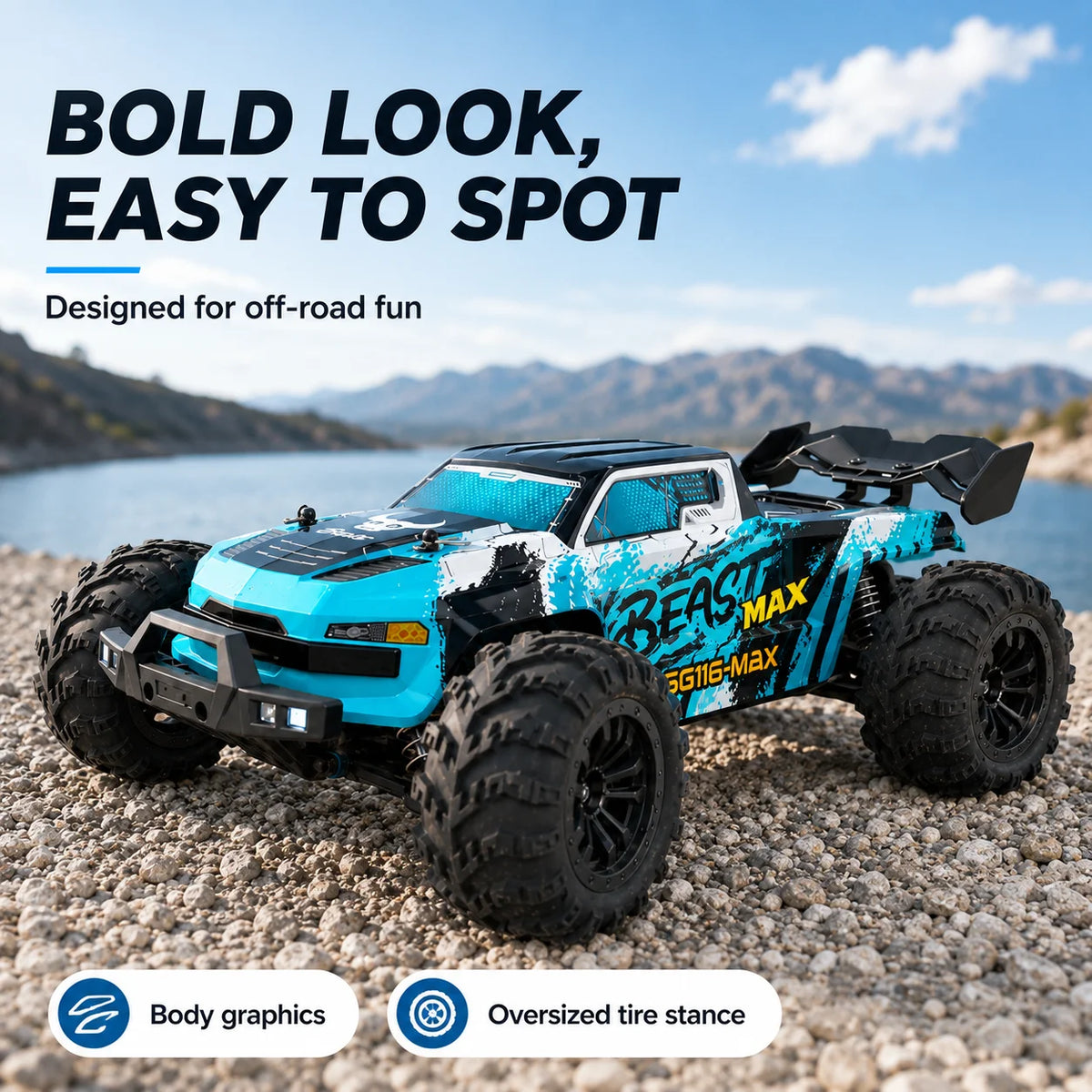 ZNLYRION SG116MAX Pro 4WD Off Road Remote Control Buggy