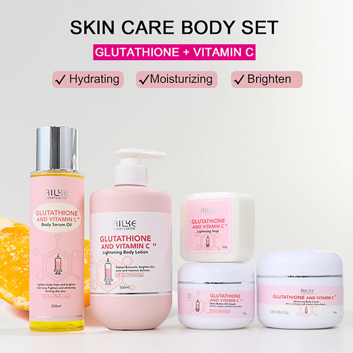 AILKE Whitening Facial Body Lotion With Vitamin C For Dark Spots