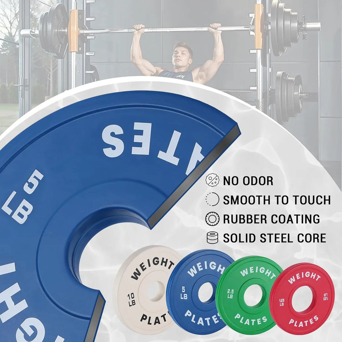Twister Rubber Coated Bumper Weight Plates For Strength Training