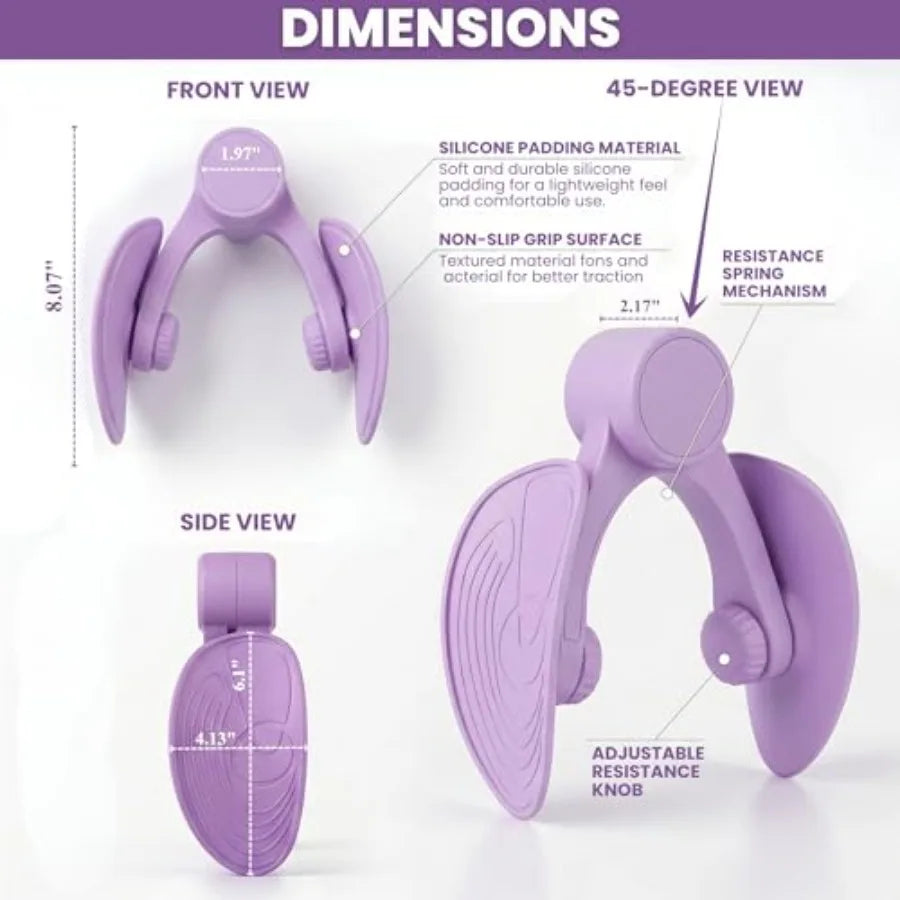 Inner Thigh And Pelvic Floor Trainer With Hand Gripper