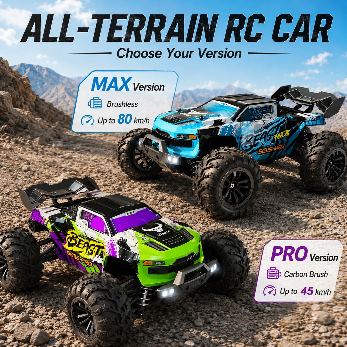 ZNLYRION SG116MAX Pro 4WD Off Road Remote Control Buggy