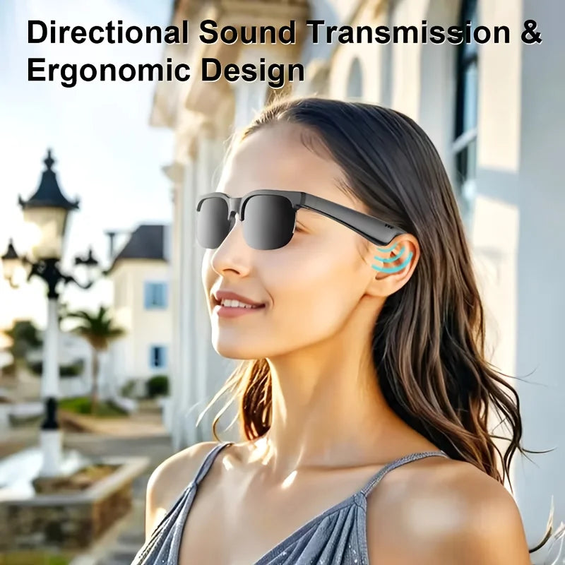 Bluetooth Smart Glasses With Integrated Audio And Touch Controls