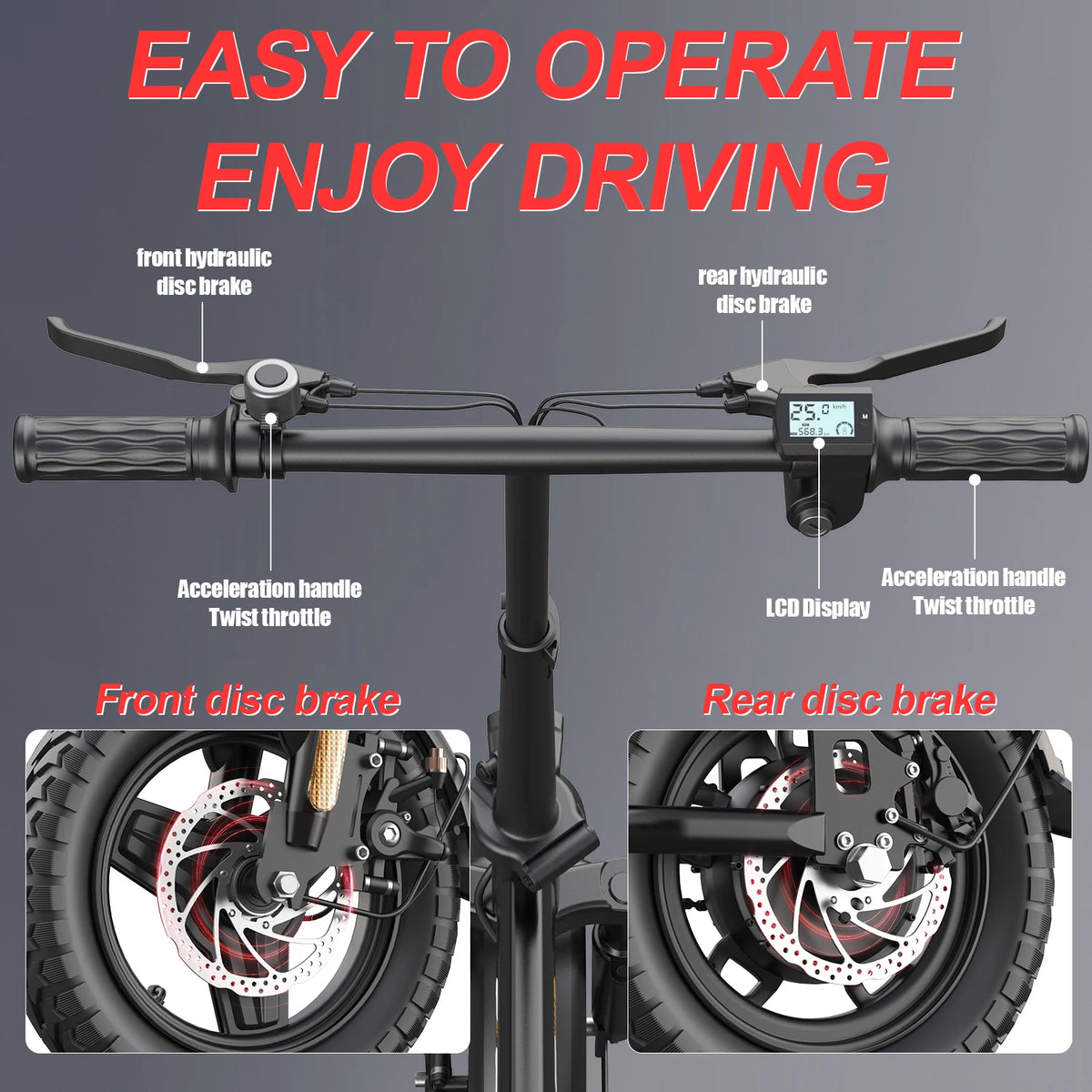 UPlee GS5 Electric Bike Featuring Shock Absorbers And Removable Battery
