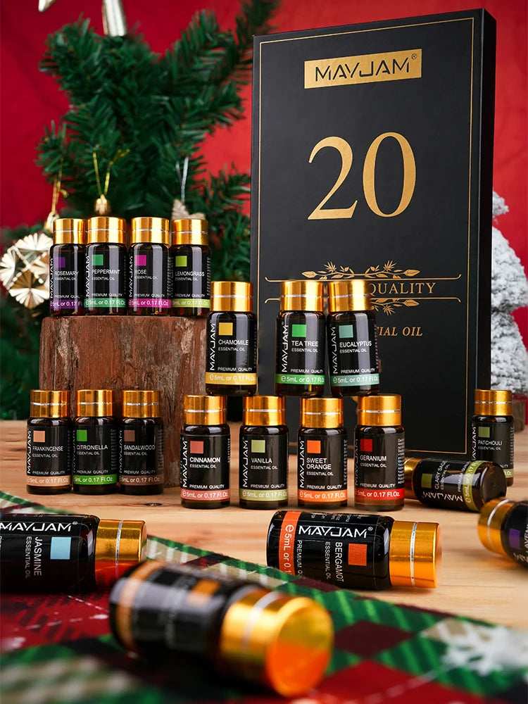 MAYJAM 20 Bottle Essential Oil Set with Gift Box