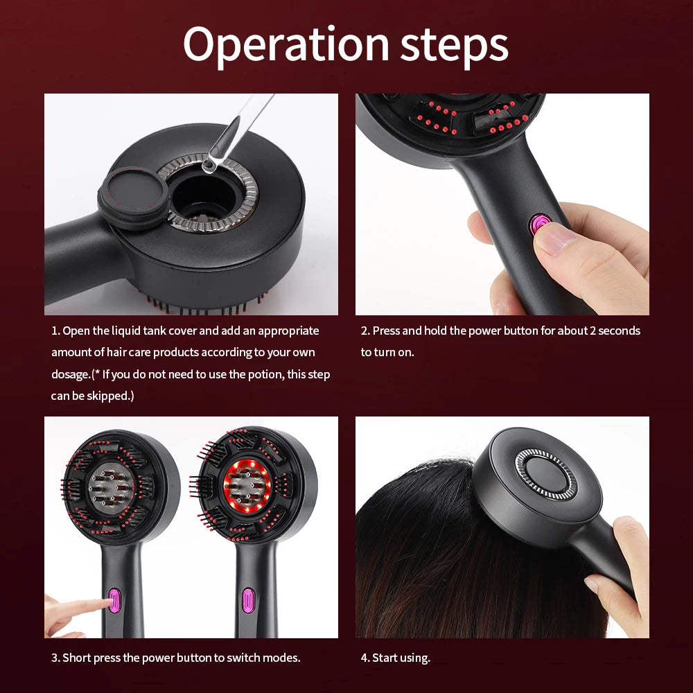 PASTSKY Electric Vibration Scalp Massager For Hair Care