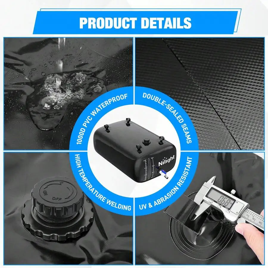Nilight Foldable Water Storage Bladder Tank For RV And Camping