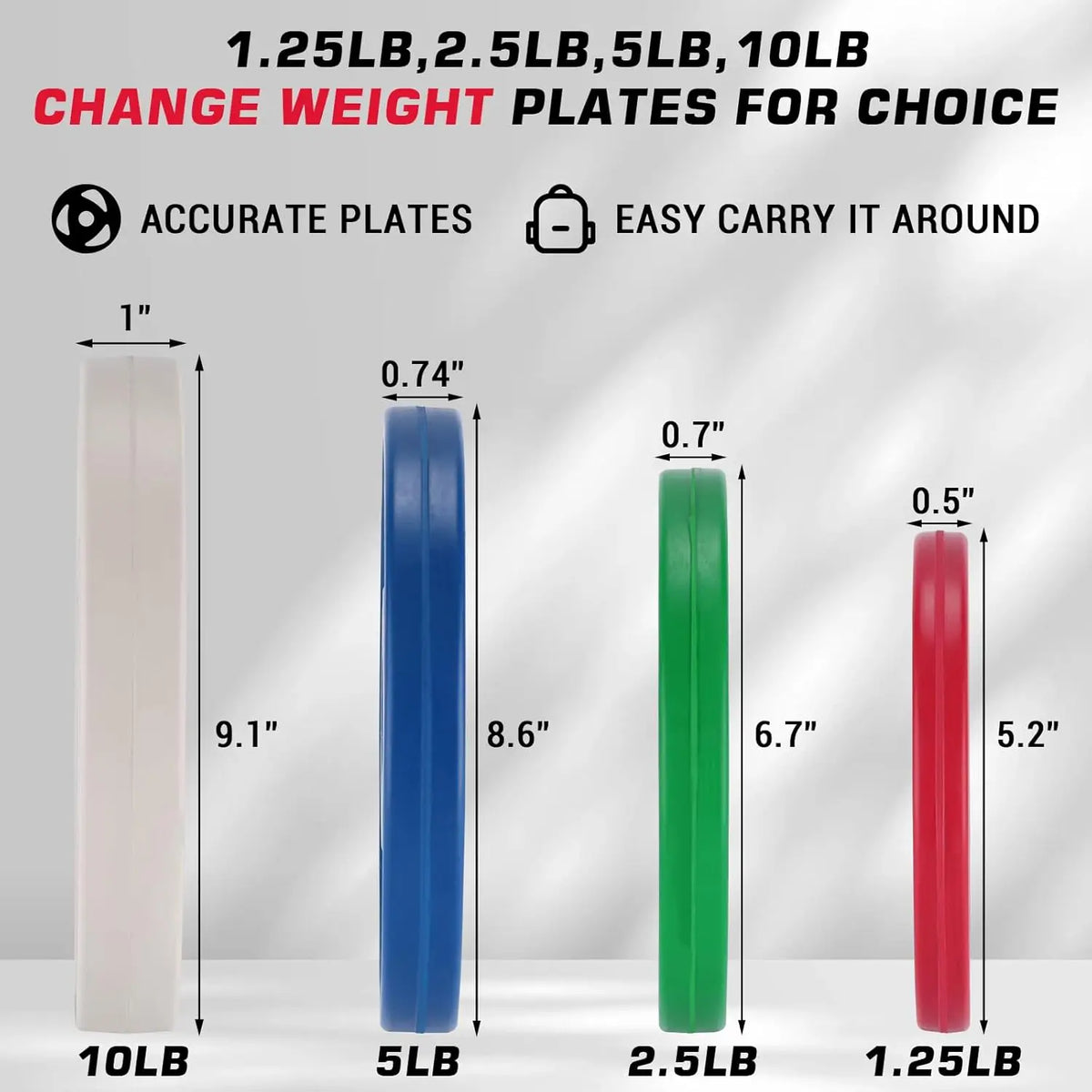Twister Rubber Coated Bumper Weight Plates For Strength Training
