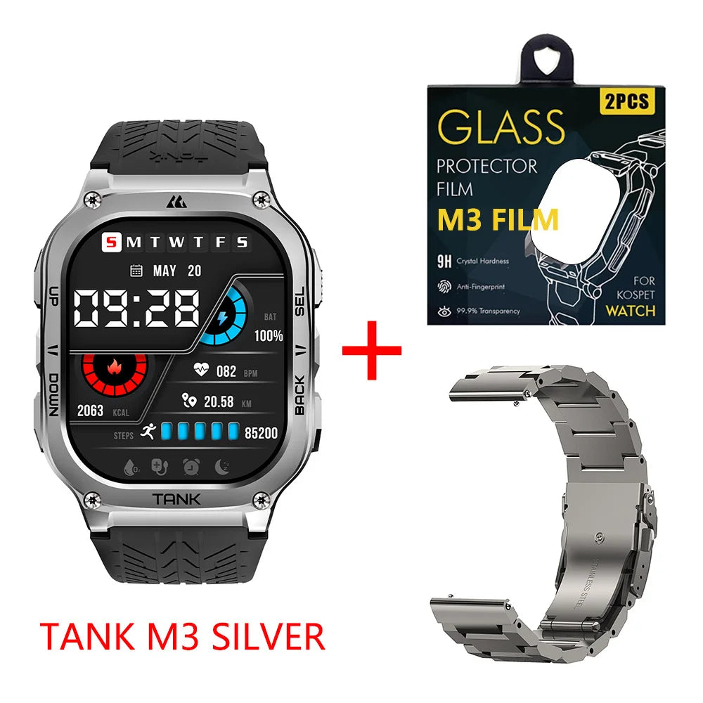 KOSPET TANK M3 Smartwatch With Fitness Tracking And Bluetooth