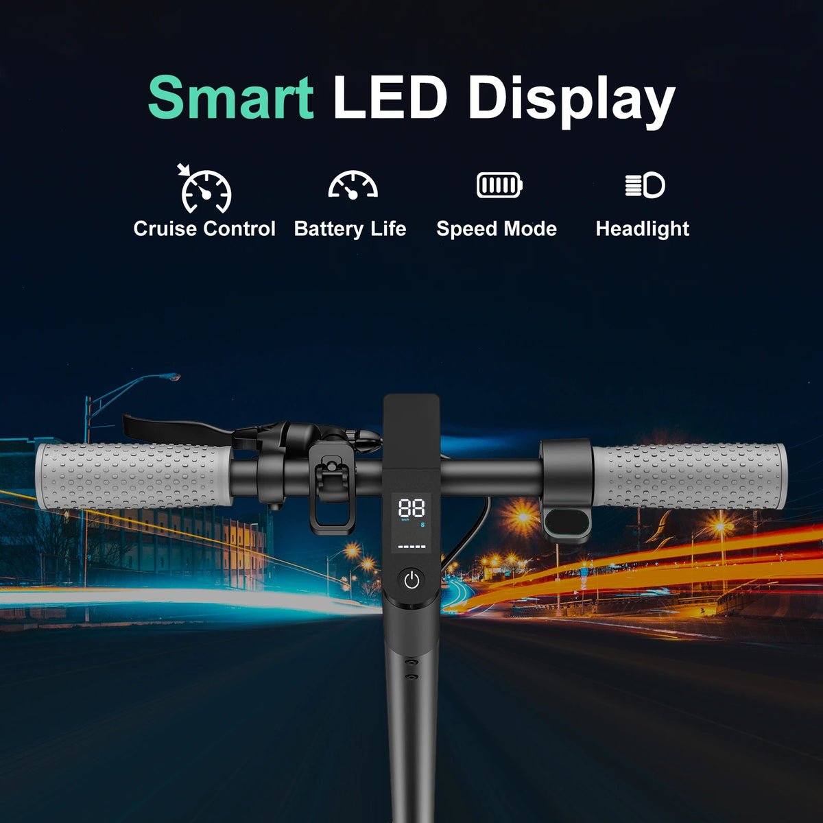 Lightweight Foldable Electric Scooter D8 Pro Portable Dual Brake Commuter
