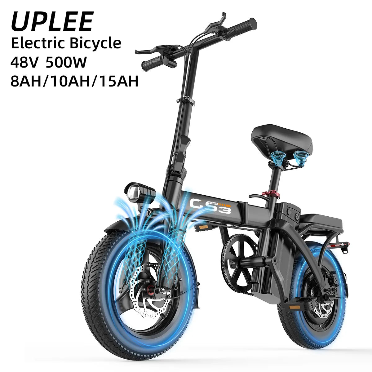 Uplee GS3 Folding Electric Bike For Adult Commuters 500W