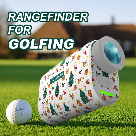 REVASRI Mini Golf Rangefinder 6x Magnification Flag Lock Slope Compensation