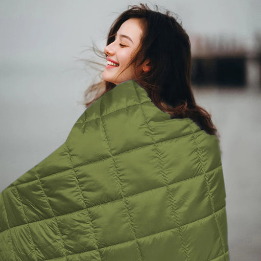 Outdoor Lightweight Down Alternative Puffy Camping Blanket For Hiking
