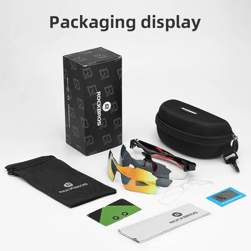Rockbros Polarized Cycling Sunglasses With UV400 Lens Protection