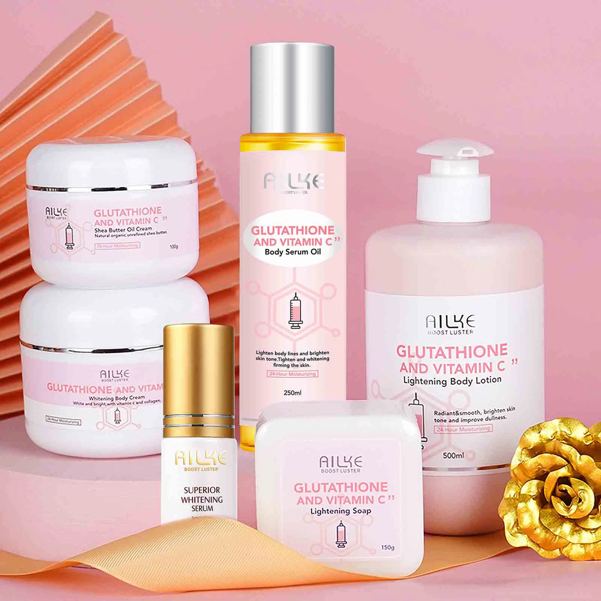 AILKE Whitening Facial Body Lotion With Vitamin C For Dark Spots