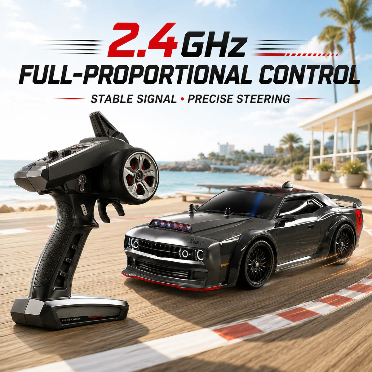 ZNLYRION Brushless 4WD Remote Control Drift Racing Car With Lights