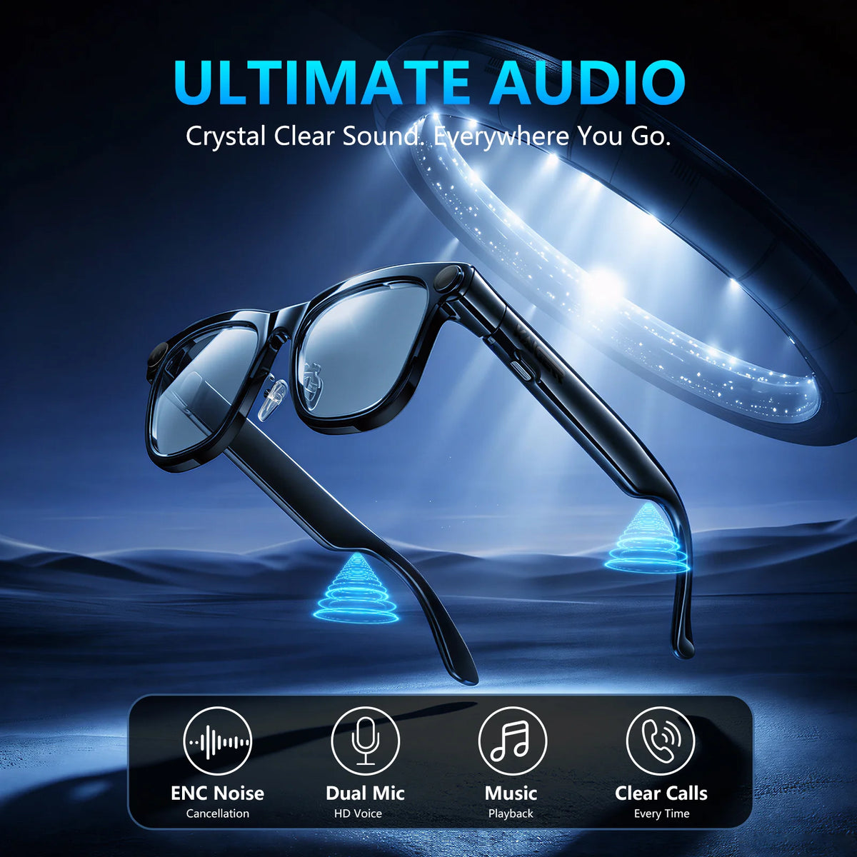 Kaigerr 4K Smart Glasses With Bluetooth Calling And AI Translation