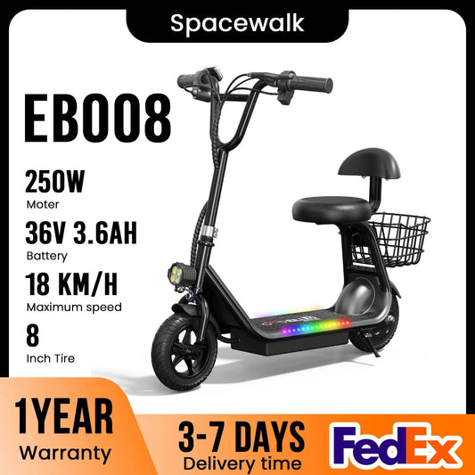 Eilleo Spacewalk Foldable Kids Electric Scooter With Seat