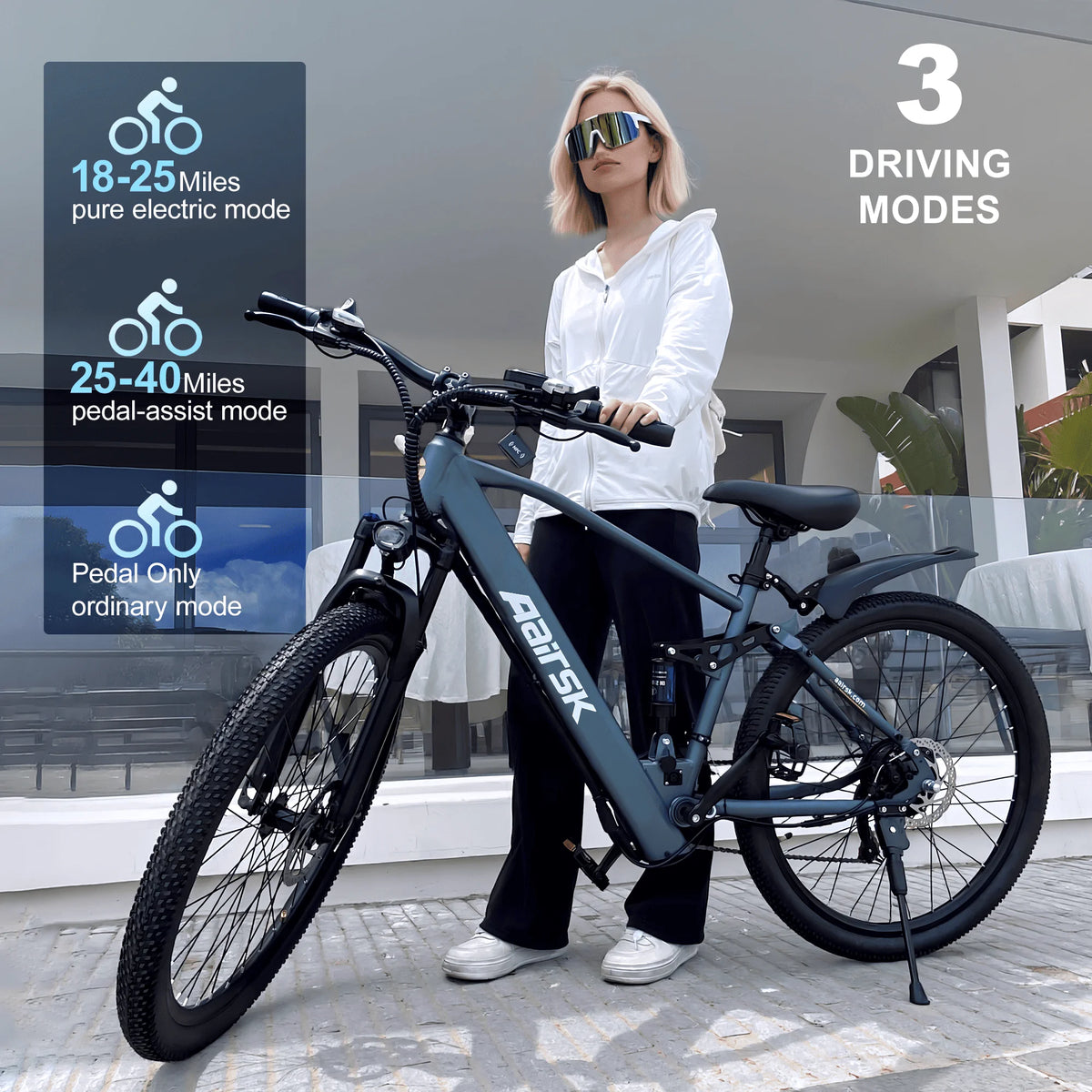 Eoeotwo Full Suspension Electric Mountain Bike For Adults